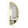 Mirror with Led Lighting 52135Ledayna-002 Multicolor