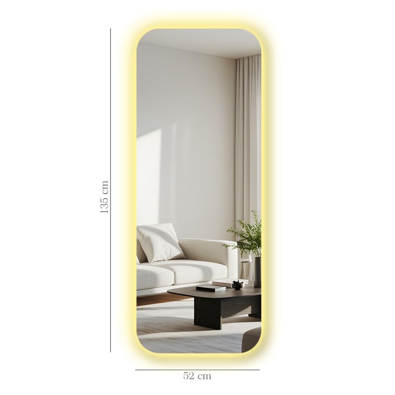Mirror with Led Lighting 52135Ledayna-003 Multicolor