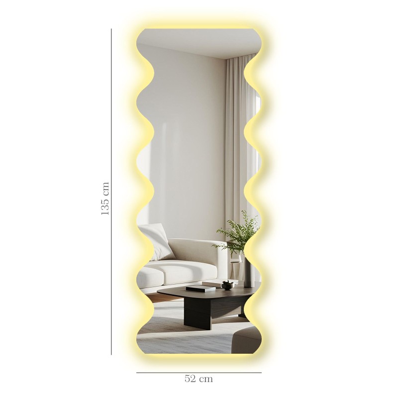 Mirror with Led Lighting 52135Ledayna-006 Multicolor