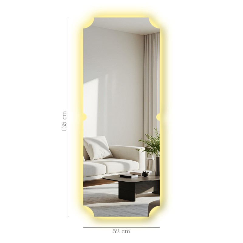 Mirror with Led Lighting 52135Ledayna-007 Multicolor