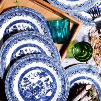 Dessert Plate Set (6 Pieces) BEV0705 Blue