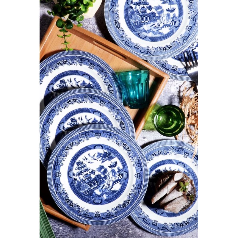 Dessert Plate Set (6 Pieces) BEV0705 Blue