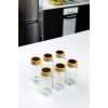 Jar Set (6 Pieces) Bade-6Lıkarebaharat Transparent