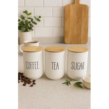 Jar Set (3 Pieces) PODI002SADE White