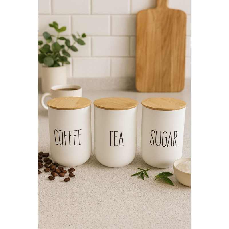 Jar Set (3 Pieces) PODI002SADE White