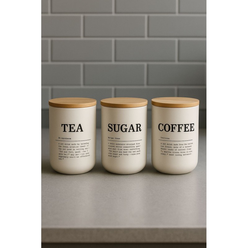 Jar Set (3 Pieces) PODIYZ1326 White