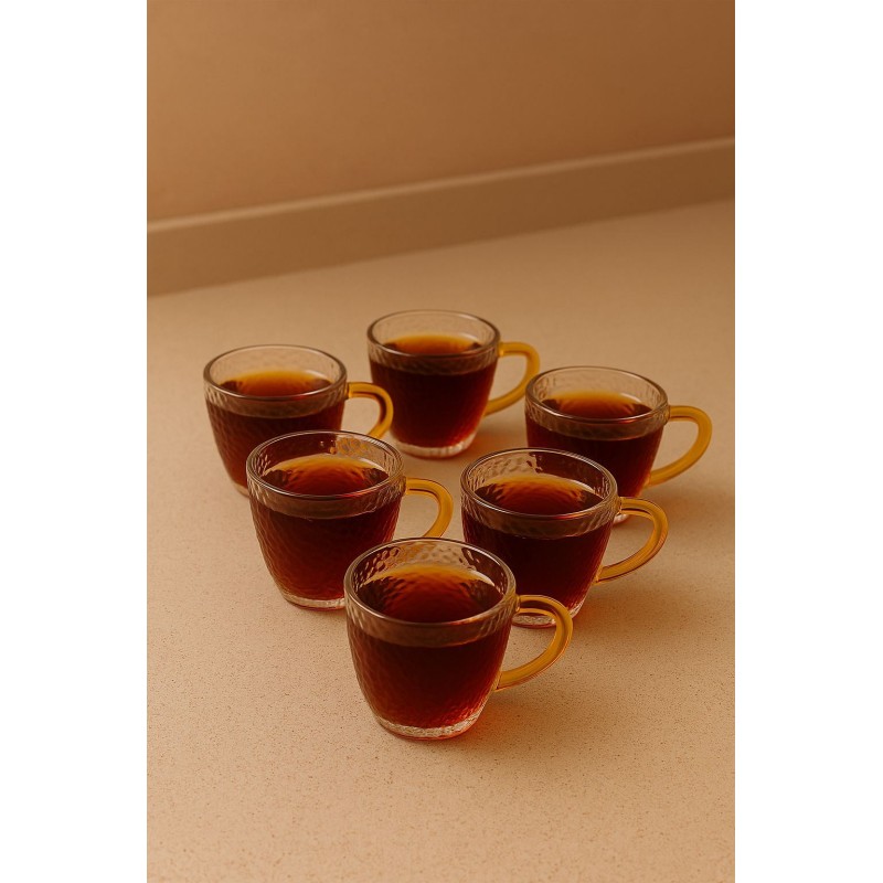 Tea Cup Set (6 Pieces) PDZBR0124 Transparent