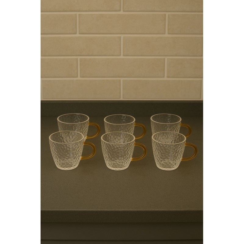 Tea Cup Set (6 Pieces) PDZBR0124 Transparent