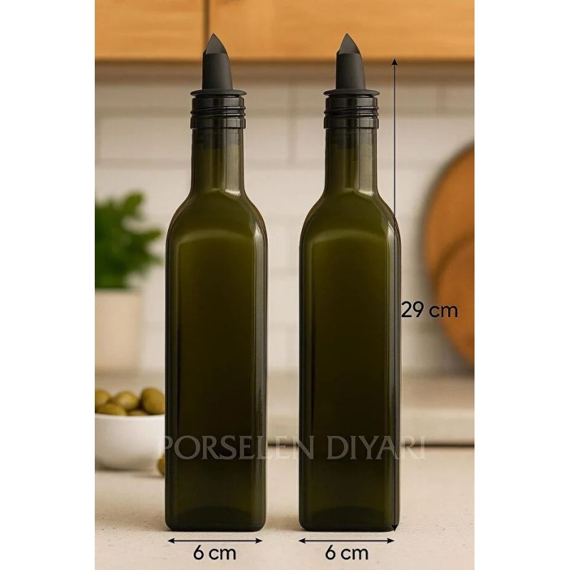 Oil Dispenser Set (2 Pieces) OIL5648 Transparent