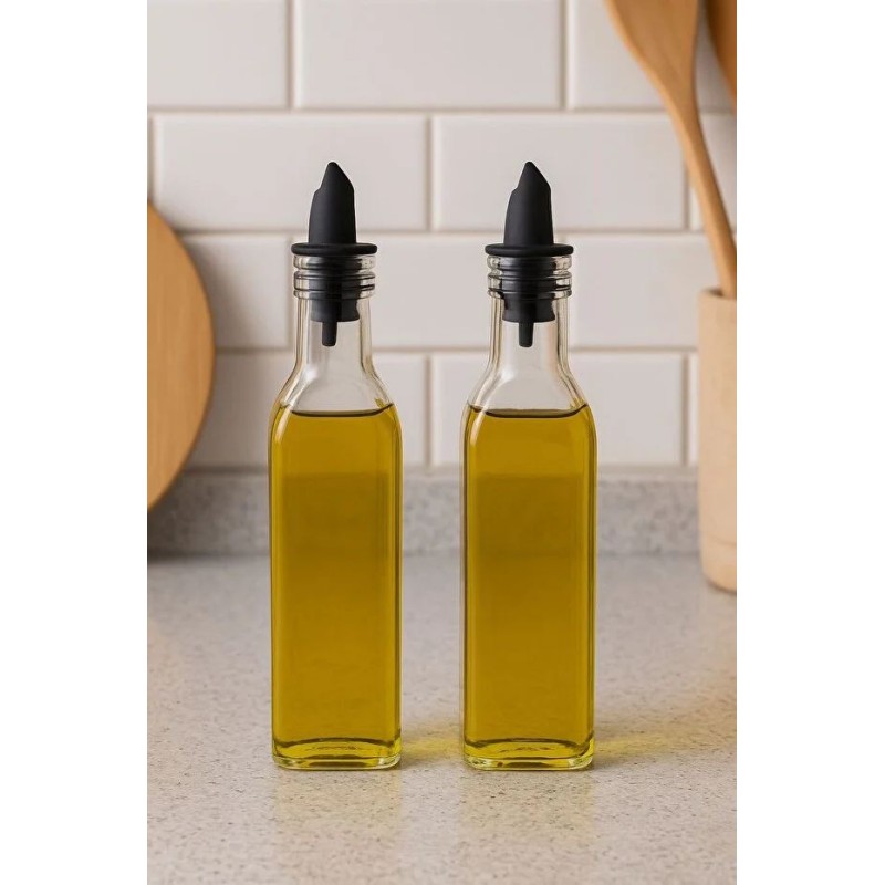 Oil Dispenser Set (2 Pieces) OIL5647 Transparent