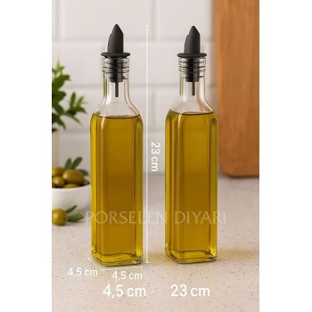 Oil Dispenser Set (2 Pieces) OIL5647 Transparent
