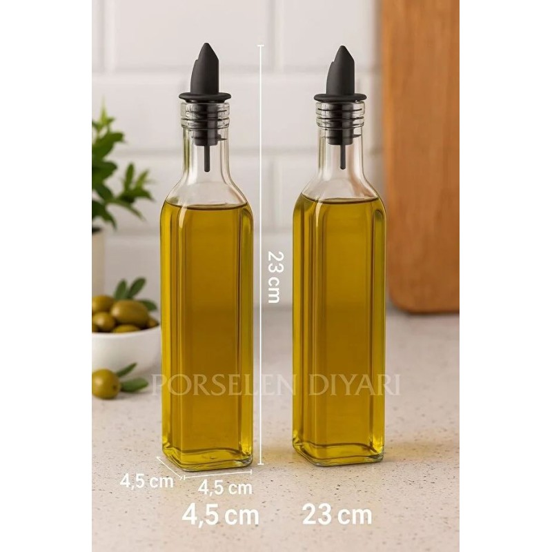 Oil Dispenser Set (2 Pieces) OIL5647 Transparent