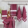 Wash Towel Set (10 Pieces) Küp - Claret Red Claret Red
White