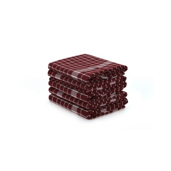 Wash Towel Set (10 Pieces) Küp - Claret Red Claret Red
White