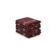 Wash Towel Set (10 Pieces) Küp - Claret Red Claret Red
White