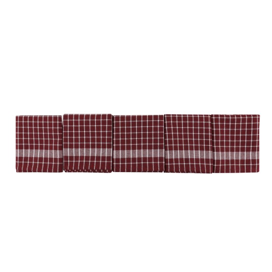 Wash Towel Set (10 Pieces) Küp - Claret Red Claret Red
White
