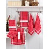 Hermia Wash Towel Set (10 Pieces) Küp - Red Red
White