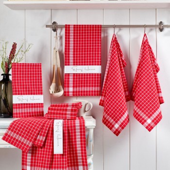 Wash Towel Set (10 Pieces) Küp - Red Red
White