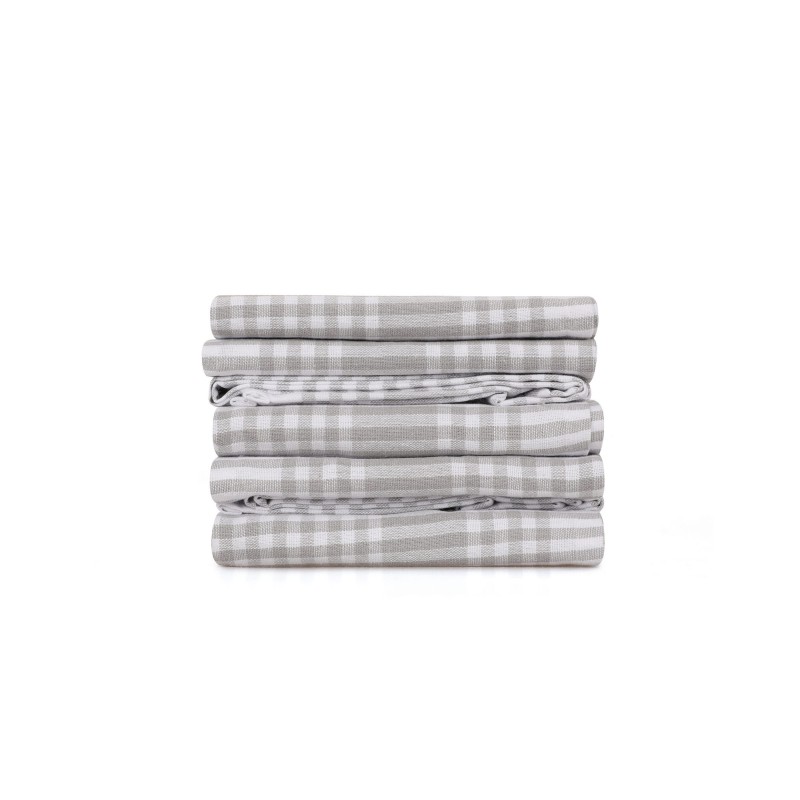 Hermia Wash Towel Set (10 Pieces) Pötikareli - Grey Grey
White