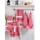 Hermia Wash Towel Set (10 Pieces) Pötikareli - Red Red
White