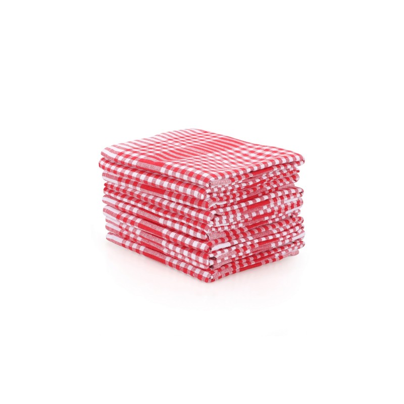 Hermia Wash Towel Set (10 Pieces) Pötikareli - Red Red
White