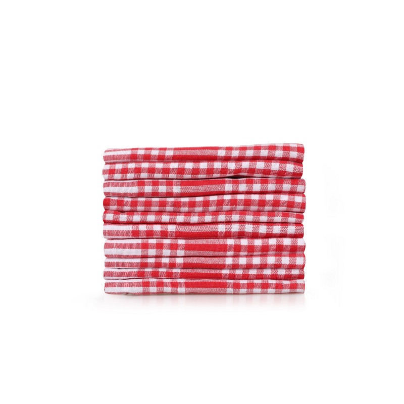 Hermia Wash Towel Set (10 Pieces) Pötikareli - Red Red
White