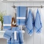 Wash Towel Set (10 Pieces) Pötikareli - Blue Blue
White