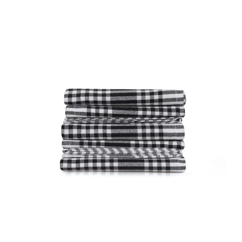 Hermia Wash Towel Set (10 Pieces) Pötikareli - Black Black
White