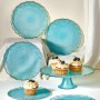 Dessert Plate Set (7 Pieces) Goblen - Turquoise Turquoise