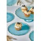 Dessert Plate Set (7 Pieces) Goblen - Turquoise Turquoise