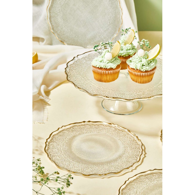 Dessert Plate Set (7 Pieces) Goblen - Transparent Transparent