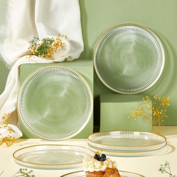 Dessert Plate Set (6 Pieces) Paris Transparent