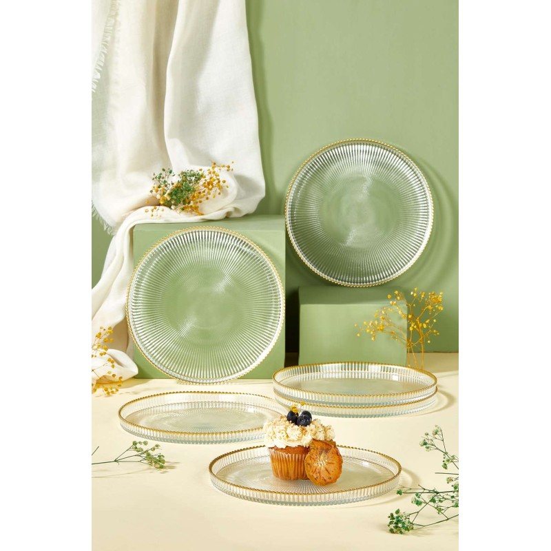 Dessert Plate Set (6 Pieces) Paris Transparent