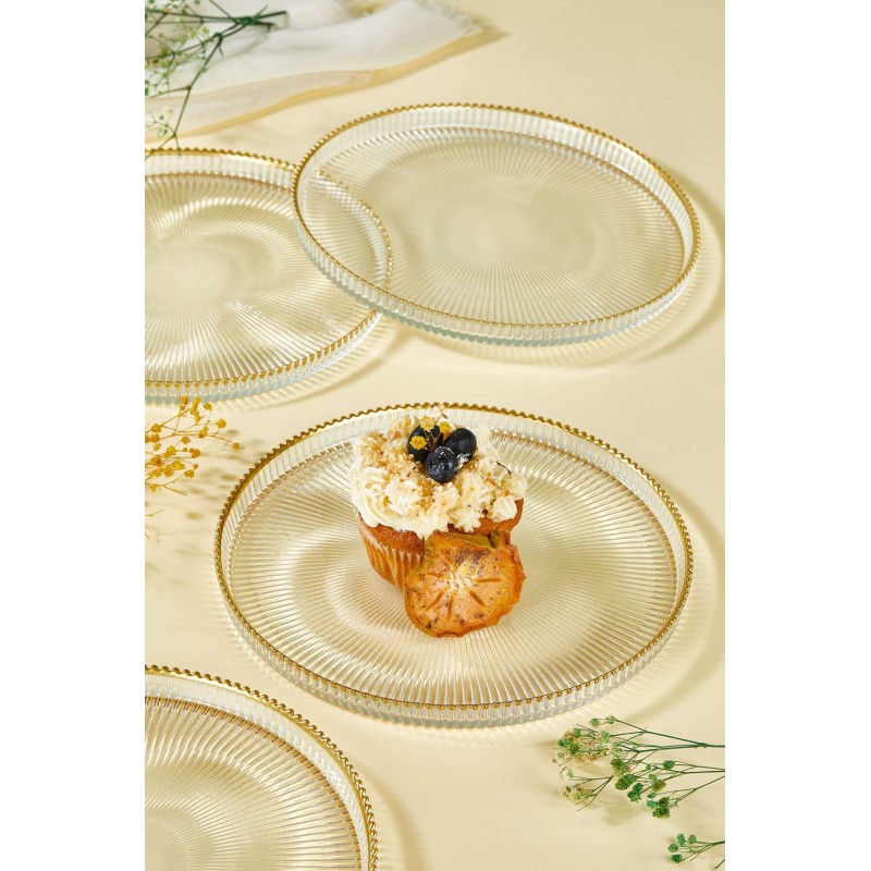 Dessert Plate Set (6 Pieces) Paris Transparent
