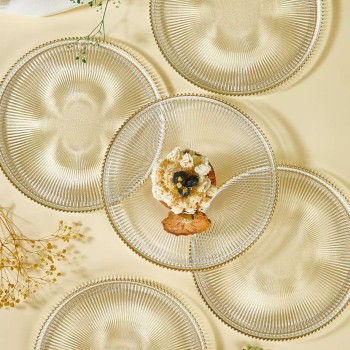 Dessert Plate Set (6 Pieces) Paris Transparent