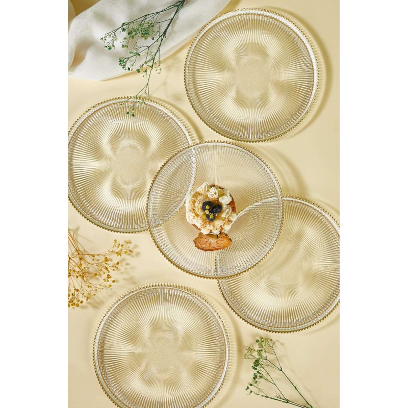 Dessert Plate Set (6 Pieces) Paris Transparent
