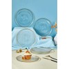 Dessert Plate Set (6 Pieces) Serenity Transparent