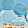 Dessert Plate Set (6 Pieces) Serenity Transparent