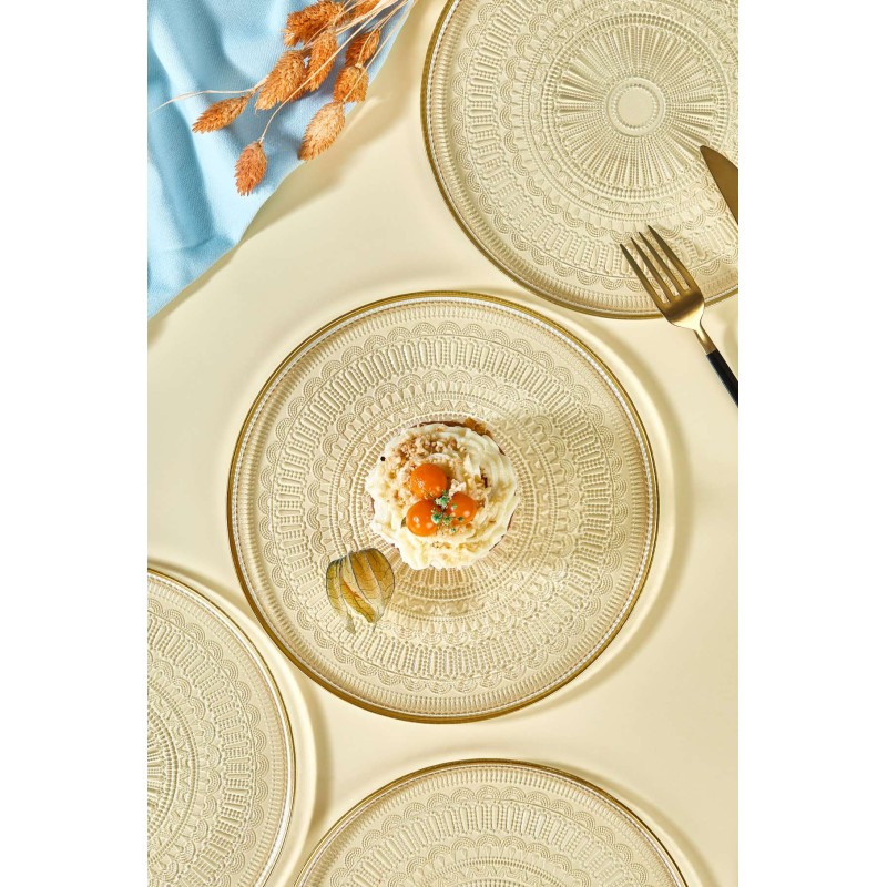 Dessert Plate Set (6 Pieces) Serenity Transparent