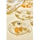 Dessert Plate Set (6 Pieces) Marmo Transparent