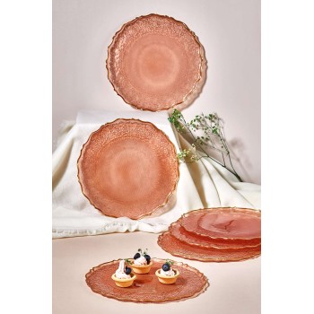 Dessert Plate Set (6 Pieces) Goblen - Rose Rose