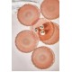 Dessert Plate Set (6 Pieces) Goblen - Rose Rose