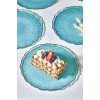 Dessert Plate Set (6 Pieces) Goblen - Turquoise Turquoise
