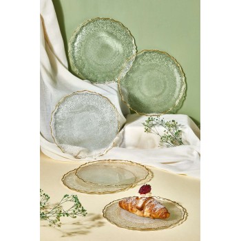 Dessert Plate Set (6 Pieces) Goblen - Transparent Transparent