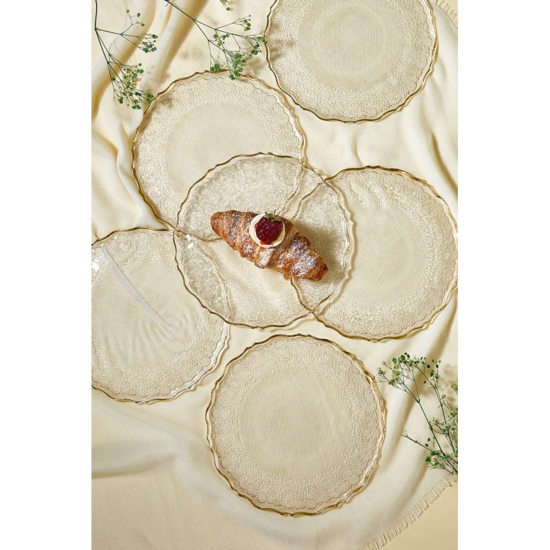 Dessert Plate Set (6 Pieces) Goblen - Transparent Transparent