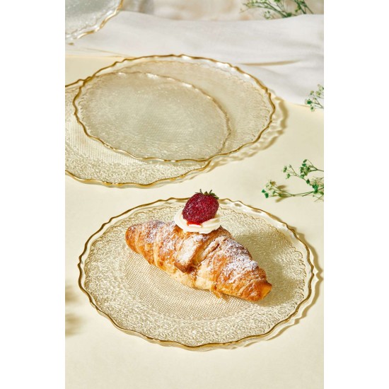 Dessert Plate Set (6 Pieces) Goblen - Transparent Transparent Dessert Plate Set (6 Pieces) Goblen - Transparent Transparent