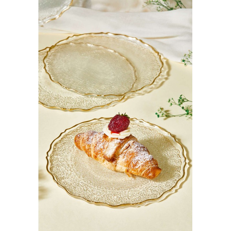 Dessert Plate Set (6 Pieces) Goblen - Transparent Transparent