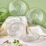 Dessert Plate Set (6 Pieces) Ekol Transparent
