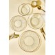 Dinner Set (24 Pieces) Ekol Transparent