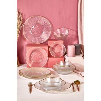 Dinner Set (18 Pieces) Ekol Transparent